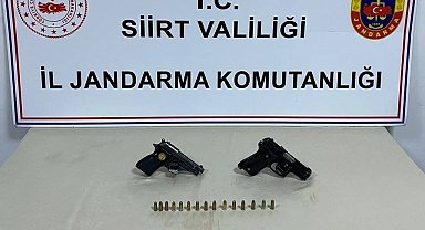 Siirt'te silah ve mühimmat kaçakçısı yakalandı