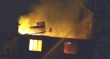 Simav'da korkutan yangın