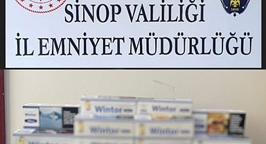 Sinop'ta 8 bin adet içi dolu makoron ele geçirildi:1 gözaltı