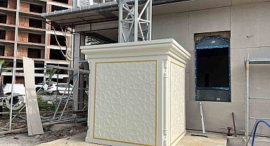 Sinop'ta minare yerine yerleştirildi