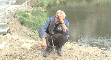 Sokak köpeklerinden kaçan 16 koyun dereye düştü