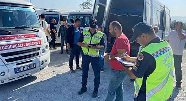 Söke'de öğrenci servisleri sıkı takipte