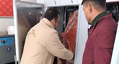 Sultandağı'nda kasap esnafına yönelik denetim