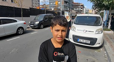 Sultangazi'de aracın el frenini çekip faciayı önleyen 13 yaşındaki çocuk o anları anlattı