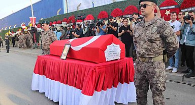 Suriye'de şehit olan İzmirli polise yürek yakan veda