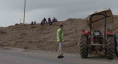 Sürüklenen traktörden düşen sürücü hayatını kaybetti