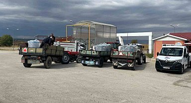 Süt soğutma tankları hak sahiplerine teslim edildi