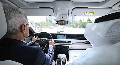 Suudi Ulaştırma Bakanı, Togg ile tur attı