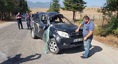 Takla atan cipteki 2 kişi yaralandı