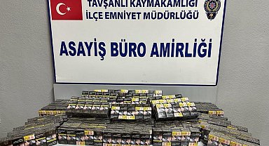 Tavşanlı'da kargo kolisinden 11 bin 400 adet kaçak sigara çıktı