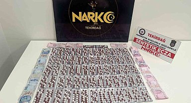 Tekirdağ'da 19 bin adet sentetik hap ele geçirildi: 3 tutuklama