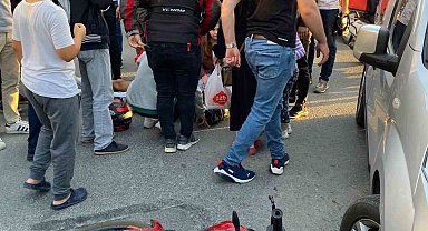 Tekirdağ'da otomobil ile çarpışan motosikletli yaralandı