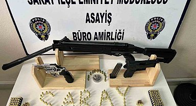 Tekirdağ'da ruhsatsız silahlar ele geçirildi