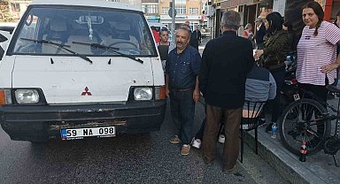 Ticari araç yayaya çarptı: 1 yaralı