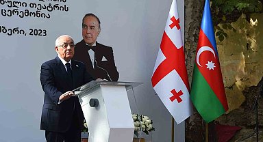 Tiflis'te Haydar Aliyev Azerbaycan Dram Tiyatrosu'nun yeni binasının temeli atıldı