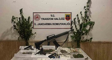 Trabzon'da jandarmadan uyuşturucu operasyonu