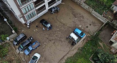 Trabzon'un Sürmene ilçesinde sular çekildi, hasarın boyutu ortaya çıktı