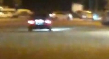 Trafiğe açık yolda drift atan araca 20 bin lira ceza