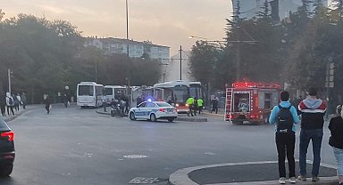 Tramvayda çıkan yangın paniğe neden oldu