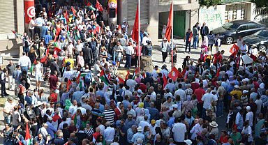 Tunus'ta Filistin'e destek gösterisi