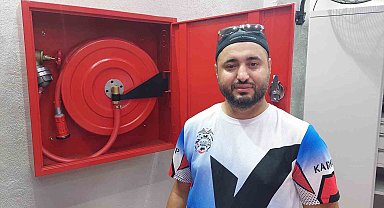 Türkiye'de bir ilk: Akıllı yangın dolabı üretildi