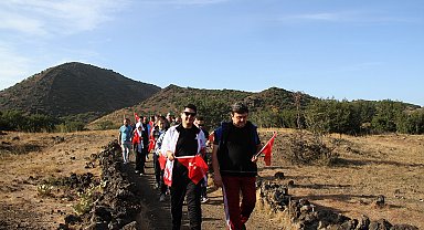 Türkiye'nin ilk ve tek jeoparkında Cumhuriyet Bayramı yürüyüşü