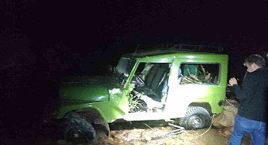 Uçuruma yuvarlanan araç sürücüsü hayatını kaybetti