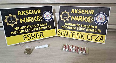 Uyuşturucu taciri yolcu otobüsünde yakalandı