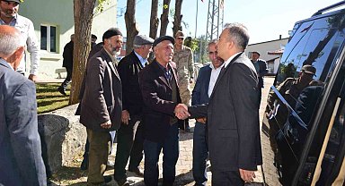 Vali Çiçek'ten köy ziyaretleri