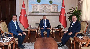 Vali Şahin, Çavuşoğlu'nu ağırladı