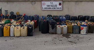 Van'da 2 bin 100 litre kaçak motorin ele geçirildi