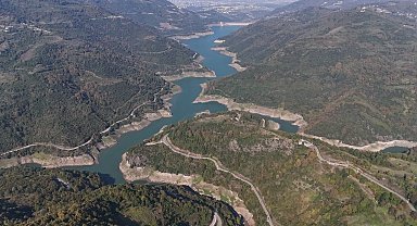 Yağışlar olmayınca Yuvacık Barajı'nda su seviyesi düştü