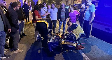 Yayaya çarpıp kaçtı