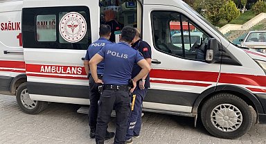Yerde hareketsiz yatan şahıs hastaneye kaldırıldı