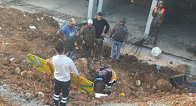 Yüksekten düşen işçi yaralandı