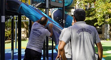 Yunusemre Belediyesi, Tevfikiye'de bulunan parkı yeniledi