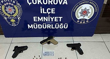 Adana'da silah, etil alkol ve kaçak alkol ele geçirildi