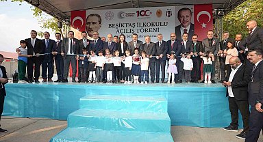 Ahmet Nur Çebi, Pazarcık Beşiktaş İlkokulu açılışına katıldı