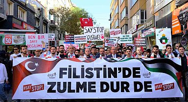 AK Parti Konya Gençlik Kolları, Gazze için yürüdü