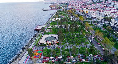 Akçaabat sahil parkı yenilenen yüzüyle beğeni topluyor