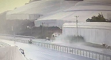 Alanya AEDAŞ Bölge Müdürü'nün hayatını kaybettiği kaza güvenlik kamerasında