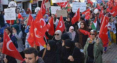 Artvinli kadınlar İsrail'in zulmüne sessiz kalmadı