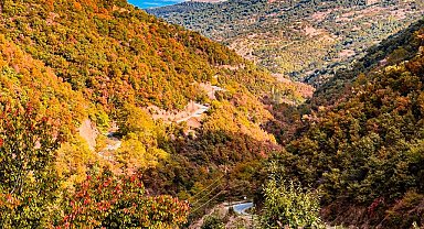 Aydın dağlarındaki son bahar manzaraları mest etti