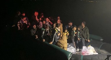 Ayvacık açıklarında 33 kaçak göçmen yakalandı