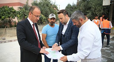 Başkan Örki, Hürriyet Mahallesinde devam eden çalışmaları yerinde inceledi