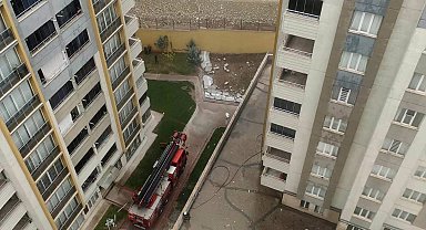 Batman'da 15 katlı binada yangın