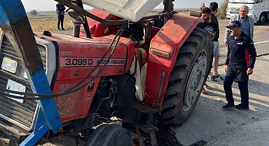 Batman'da takla atan traktörün sürücüsü ağır yaralandı