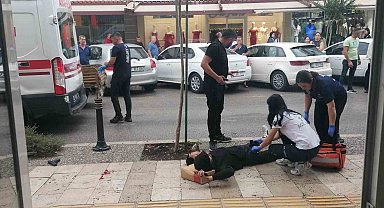 Belindeki silah yürürken ateş alınca yere yığıldı, o anlar kamerada