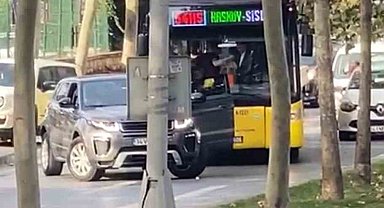 Beyoğlu'da İETT otobüsünün önünün kesilmesi olayının detayları: Eşini ve bebeği için önünü kesmiş