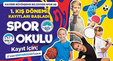 Büyükşehir Spor A.Ş. 1'inci Kış Dönemi Spor Okulları kayıtlarını başlattı